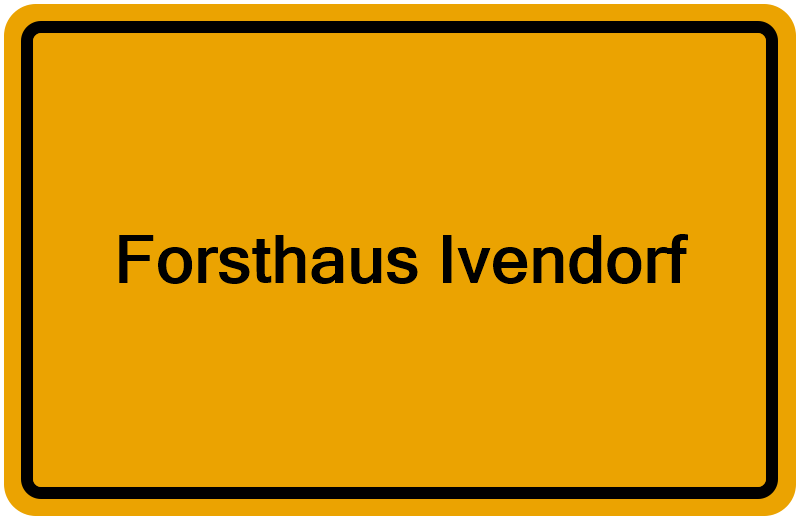 Handelsregisterauszug Forsthaus Ivendorf